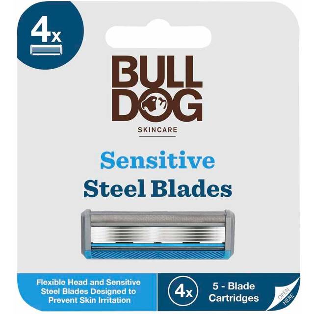 Bulldog Skincare Sensitive Men's Razor Refills, 4 pack