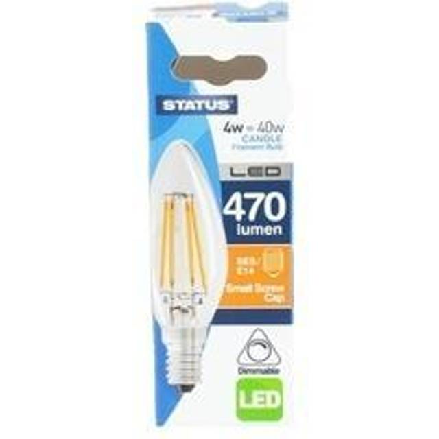 Status 4W Dimmable Candle LED Filament Bulb - SES