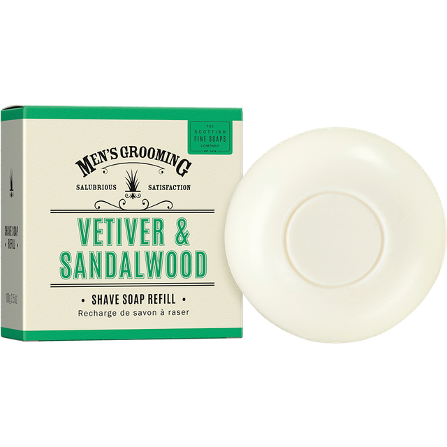 Scottish Fine Soaps Shave Soap refill 100g - VETIVER&