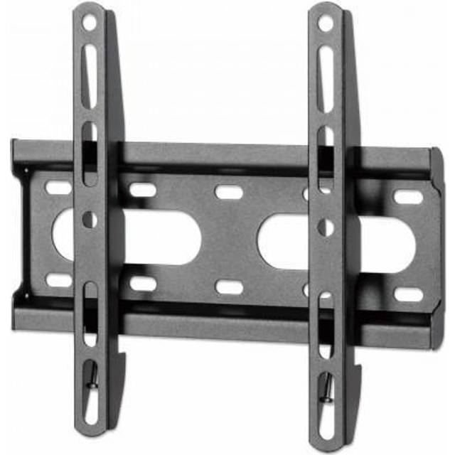 Manhattan Wall Mount for TV & Monitors (Fixed Ultra Slim) For screens 23" to 42" VESA compatability: all between 75x75mm and 200x200mm - check the dimensions of the four mounting holes on back of screen to ensure it fits Max 45kg Black Bracket