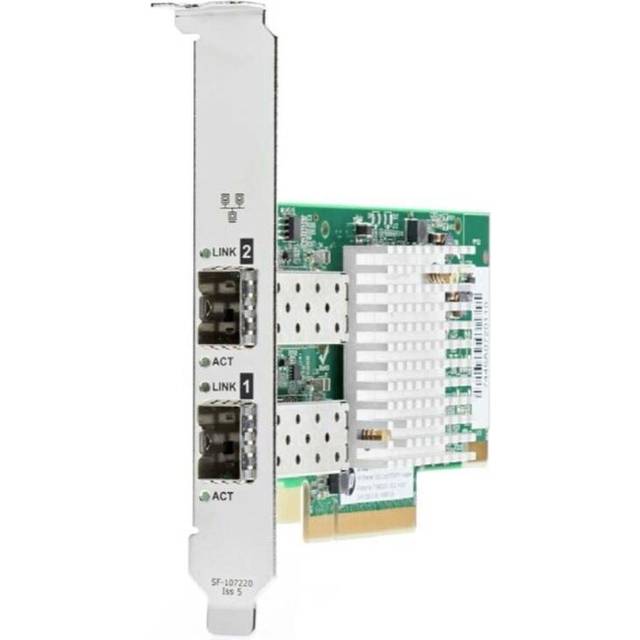 HPE 562FLR-SFP+ - Nätverksadapter - PCIe 3.0 x8 - 10 Gigabit SFP+ x 2 - för Nimble Storage dHCI Small Solution with HPE ProLiant DL360 Gen10, ProLiant DL360 Gen10