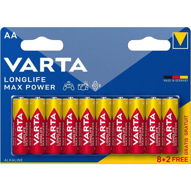 Varta Longlife Max Power AA-batteri (10 st)