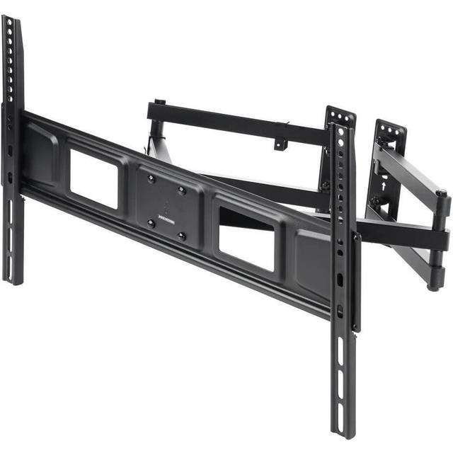 Monoprice Premium Full Motion TV Wall Mount Bracket Corner Friendly For 32&#34; To 70&#34; TVs up to 99lbs, Max VESA 600x400, Fits Curved Screens