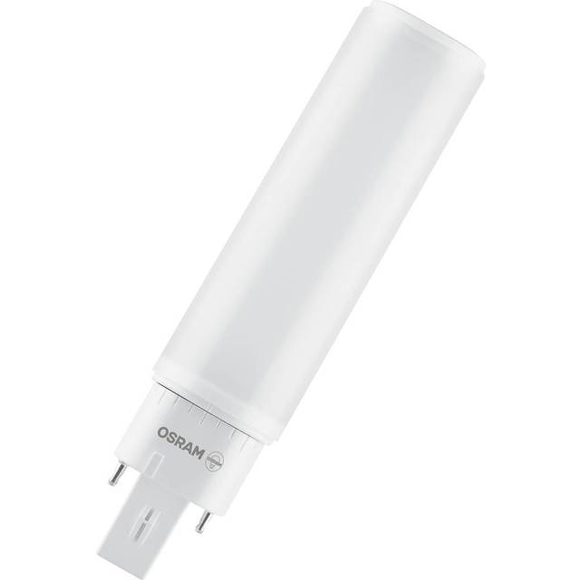 OSRAM DULUX D 18 LED-lampa för G24D-2-sockel, 7 watt, 700 lumen, kallt vitt (4000K), vridbar, ersättning för konventionell 18W Dulux-lampa