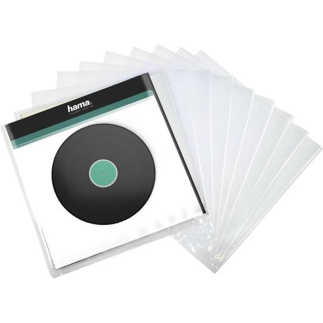 Hama 00181430 LP Outer Sleeve, Transparent, 10 Pcs