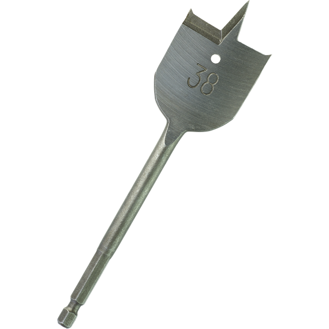 Milwaukee Hex Shank Flat Drill Bit 38mm 160mm Pack of 1