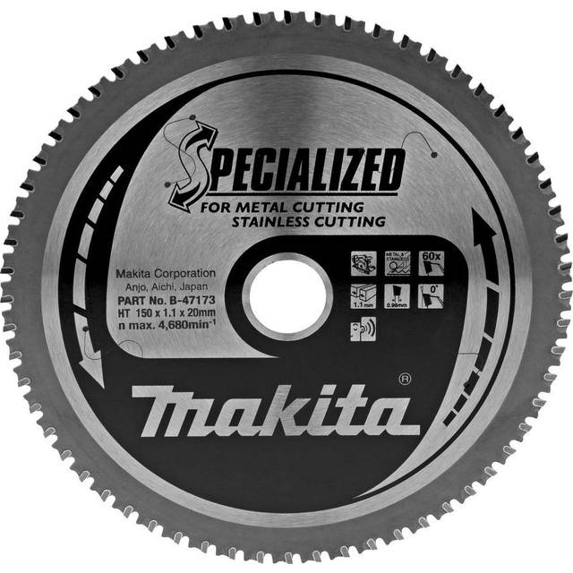Makita SPECIALIZED Circular Saw Blade for Stainless Steel Cutting