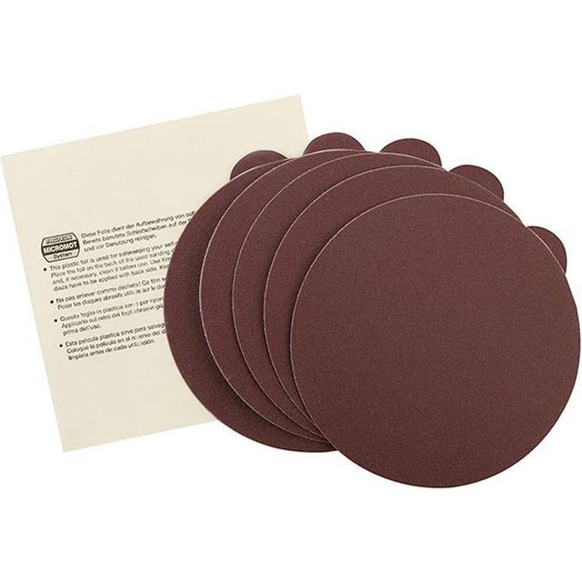 Proxxon TG 250 E Disc Sander - 5 Proxxon 250mm Sanding Discs 320 Grit Waterproof - Black