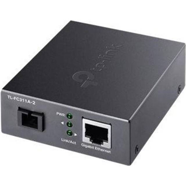 TP-Link TL-FC311A-2 10/100/1000 Mbps RJ45 to 1000 Mbps Single-mode SC WDM Bi-Directional Fiber Converter