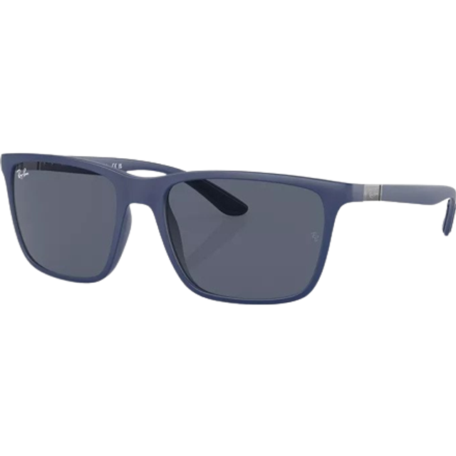 Ray - Ban Man RB4385 601587 Solglasögon Titt Blå Grå Fyrkantig Normal