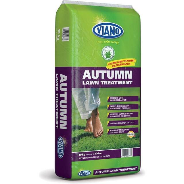 Viano Autumn Lawn Treatment - Organic Spreadable Fertiliser & Moss Killer - 5kg