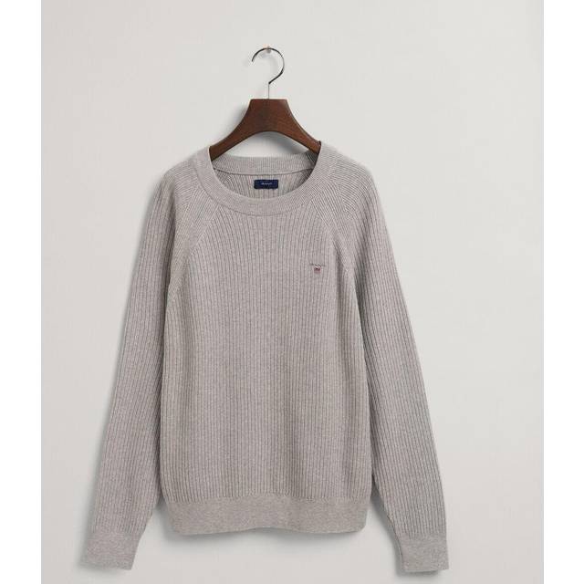 GANT Tröja för flickor, Ljusgrå melange, 122 cm
