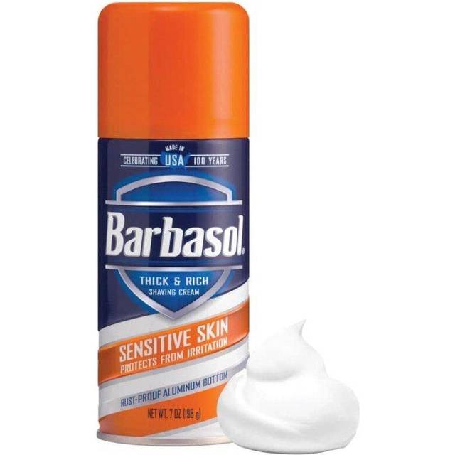 Barbasol Shave Cream 7 Ounce (Sensitive Skin, Pack of 3)