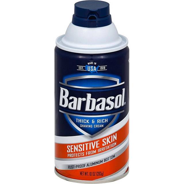 Barbasol Thick & Rich Shaving Cream, Sensitive Skin 10 oz (Pack of 3)