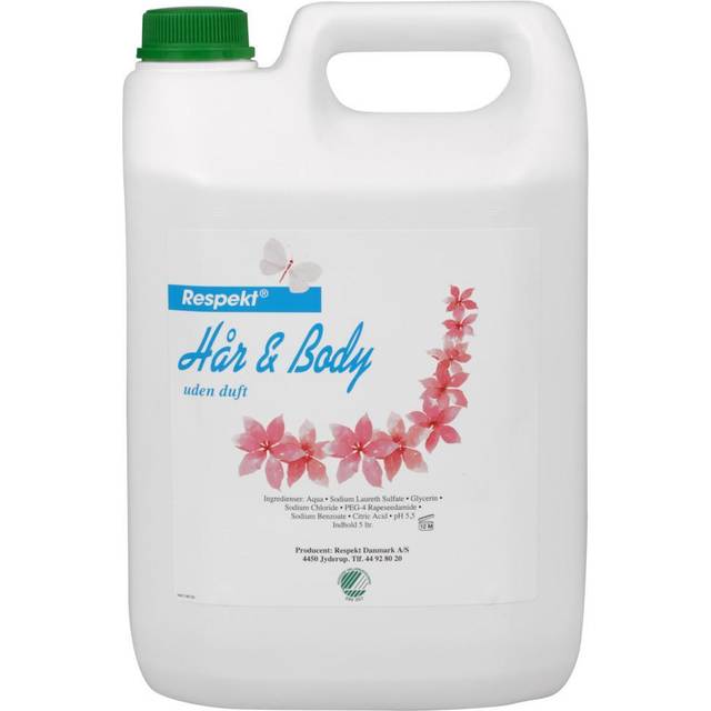 Abena Respekt hår og bodyshampoo uden farve og parfume 5L
