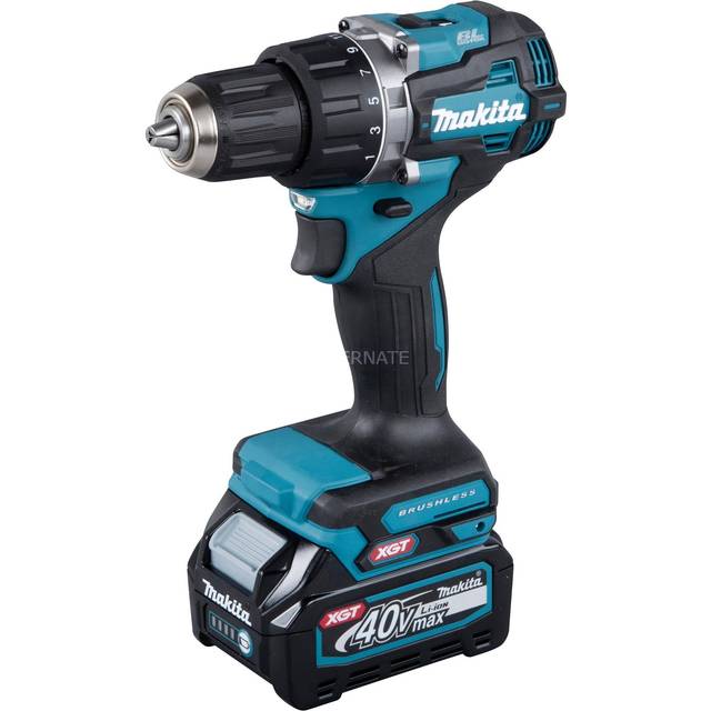 Makita DF002GA202 sladdlös borrskruvmejsel 40 V max. /2,0 Ah, 2 batterier laddare i MAKPAC, petrol, bensin