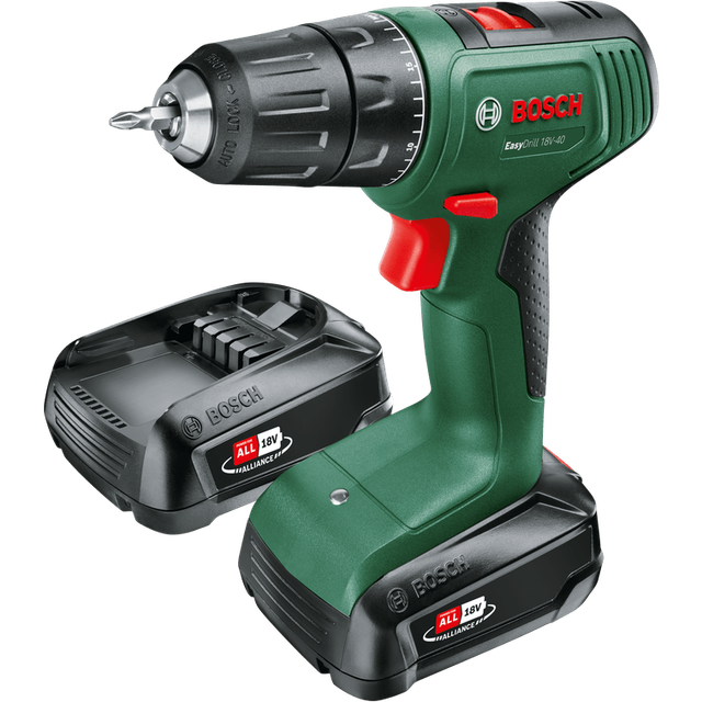 Bosch EasyDrill 18V-40 skruvdragare med 2 batterier
