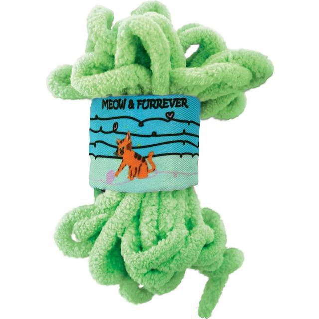 KONG Pull-A-Partz Yarnz Kattleksak - Grön Med Premium Kattmynta, 6x7.5x11.5 cm