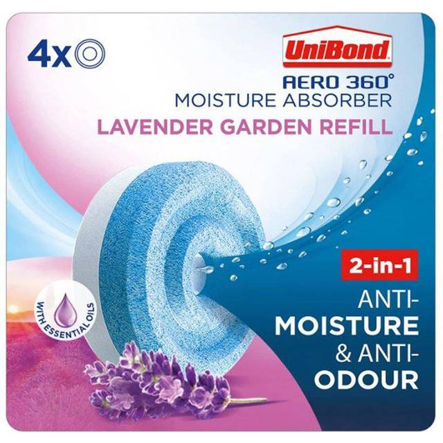 UniBond Aero 360 Lavender Refills x4 - Multicolor