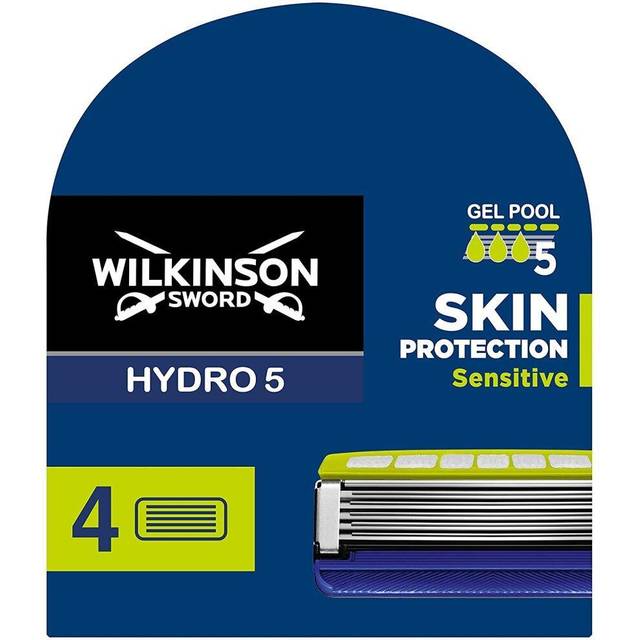 Wilkinson Sword Hydro 5 Ultimate Mens Razor Blade Refills x 4, with Hydrating Gel & Precision Trimmer.