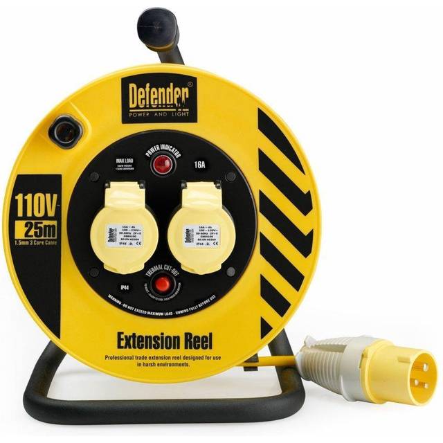 25M light industrial cable reel 110V - Defender