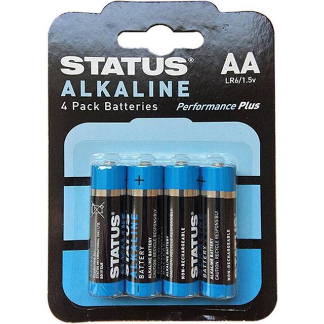 Status AA Alkaline Batteries - 4 Pack