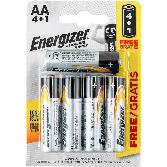 Energizer AA Batteries – Pack of 4 + 1