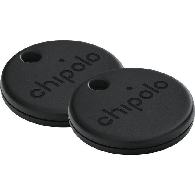 Chipolo ONE Spot - GPS Tracker - Kompatibel med Apple Find My - 2 Pack - Svart
