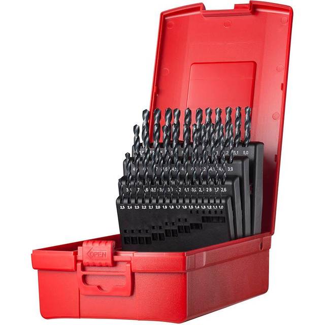 Dormer A190 No.202 (51 PCE) JOBBER DRILL SET PLASTIC CASE