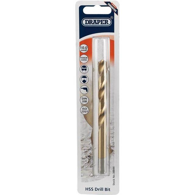 Draper HSS Titanium Coated Drill Bit 10mm Pack of 1