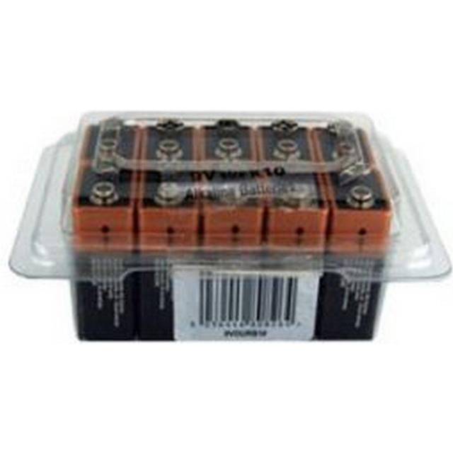 Duracell Plus 9V PP3 6LR61 Batteries Bulk | 10 Pack