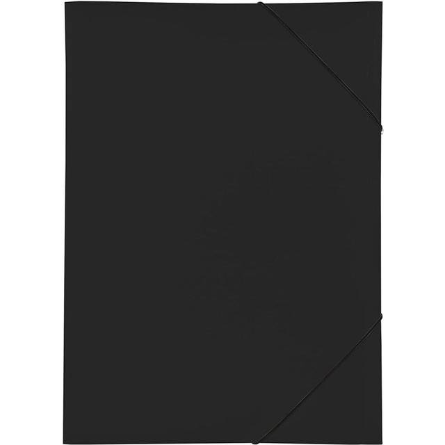 Pagna 21638ÂDouble Elasticated Folder A3ÂPolypropylene 3ÂFlapsÂâÂBlack