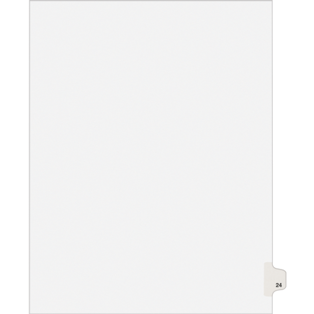 Avery Legal Dividers  Premium Individual Tab Titles  Letter Size  Side Tabs  24  Pack of 25 (01024)