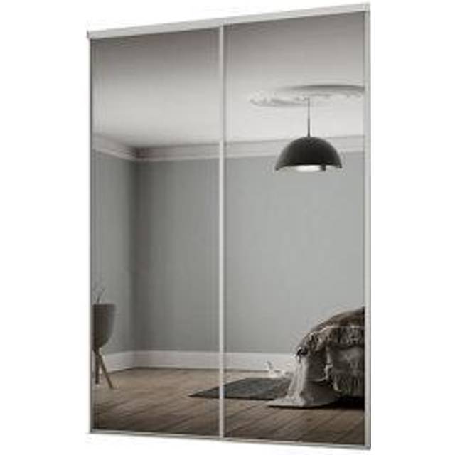 Spacepro Classic 2 Door Sliding Wardrobe Kit White and Mirror 1793 x 2260mm