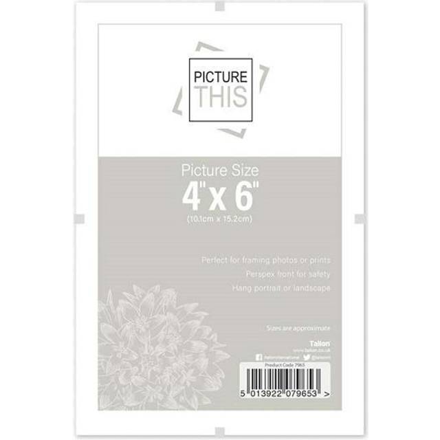 Photo Picture Frames Perspex Plastic Clip Frame Choose from 4&quot;x6&quot;, 5&quot;x7&quot;, A4 Or 12&quot;x16&quot;/4&quot;x 6&quot;