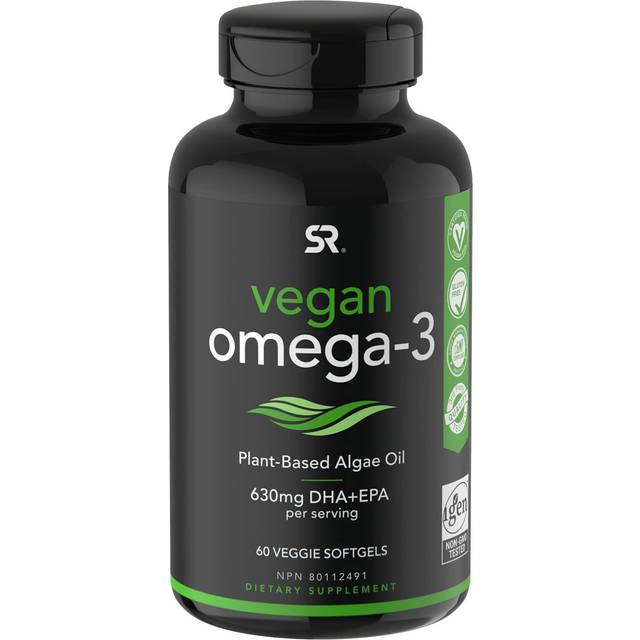 Sports Research  Vegan Omega-3  60 Veggie Softgels