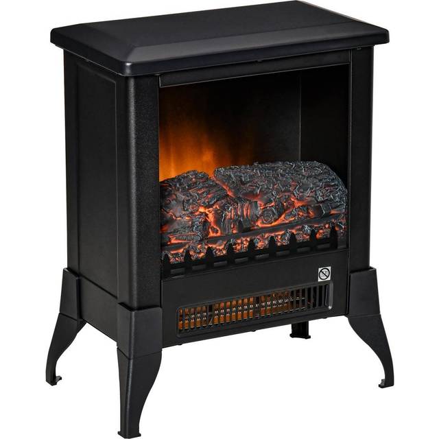 Freestanding Electric Fireplace Stove With Flame Effect And Overheat Protection