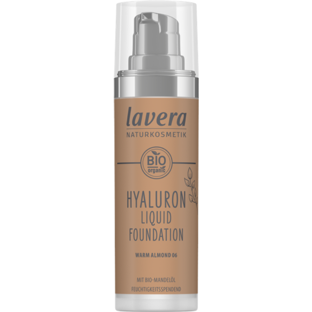 Lavera Hyaluron Liquid Foundation Warm Almond 06 Natural Cosmetics Vegan