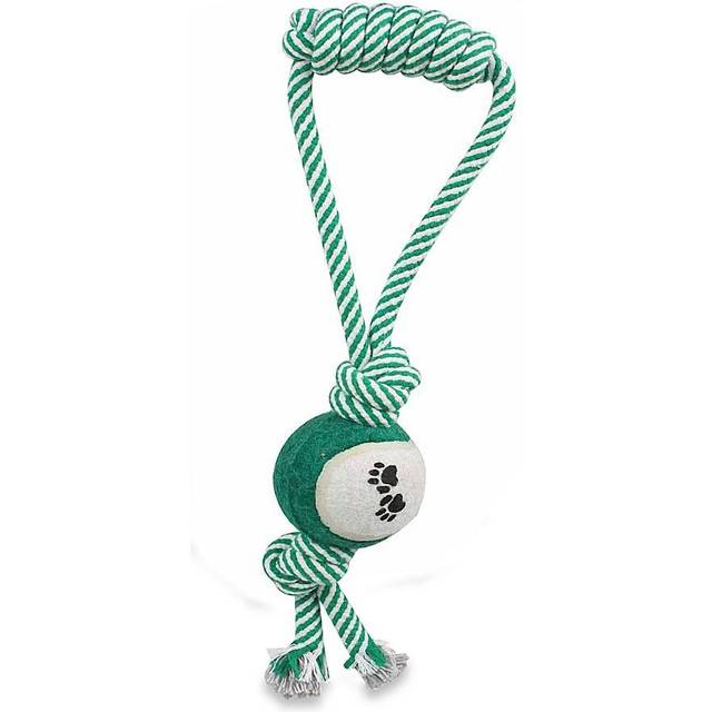 Pet Life Pull Away Rope And Tennis Ball