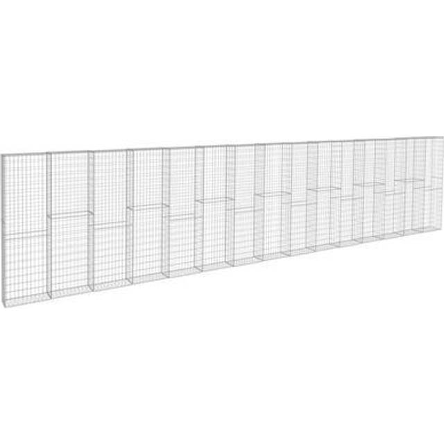 Gabionmur i galvaniserat stål 900x50x200 cm