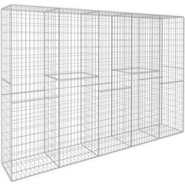 Gabionmur med lock galvaniserat stål 300x50x200 cm