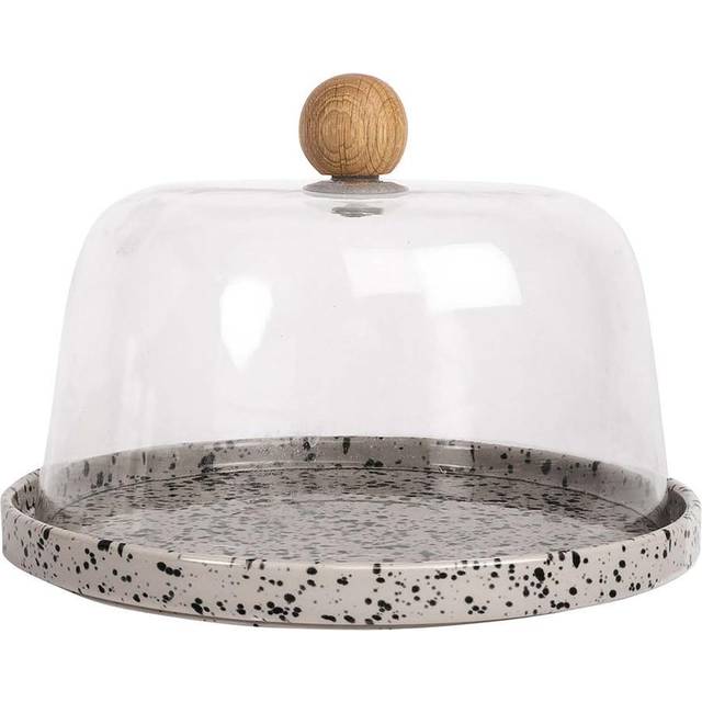 Sagaform Ditte cheese dome grey-black