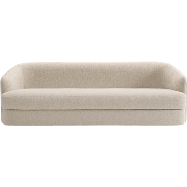 Covent Deep 3-Seater Sofa, Hemp