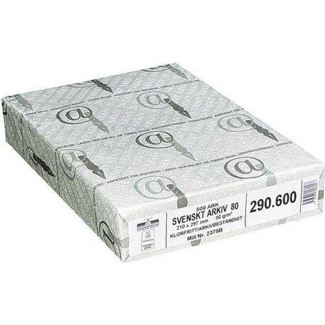 Arkivpapper Sv. Arkiv A4 100g oh 500/fp