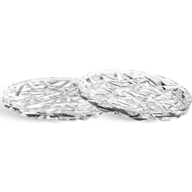 Orrefors Carat glasunderlägg Ø10 cm 2-pack Klar - Transparent