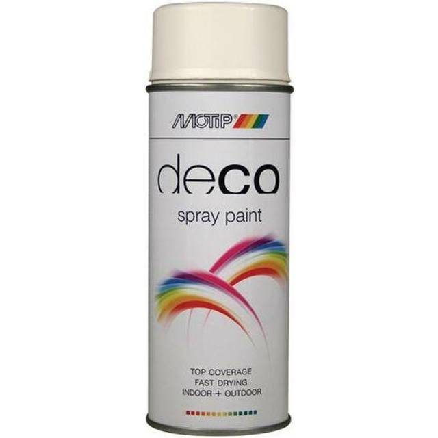 PlastiKote 01650 Deco Spray Paint Matt RAL 9010 White 400ml