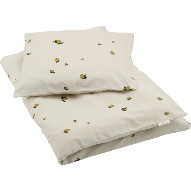 Konges Sløjd - JUNIOR BEDDING GOTS - Sängkläder för barn - LEMON - W100 x L140 cm & W40 x L45 cm