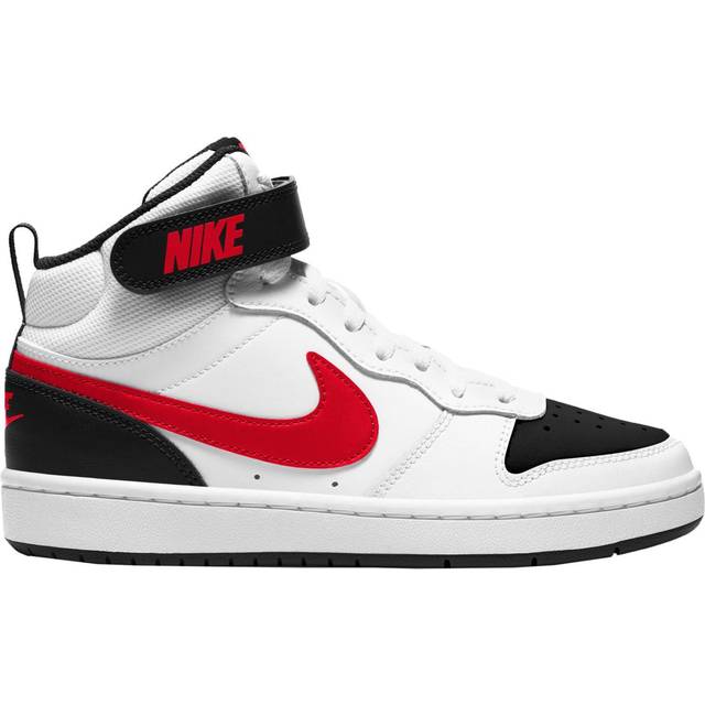 Nike Court Borough Mid 2 (TDV), Basketskor för män, White University Red Black, 38 EU