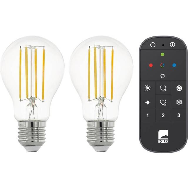 Eglo Connect-Z - LED-glödlampa med filament - form: A60 - E27 - 6 W - neutralt vitt ljus - 4000 K (paket om 2)