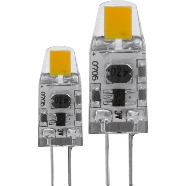 Eglo Bulbs G4 Warm White Dimmable LED 12v 1.8w 200lm 2700k Twin Pack